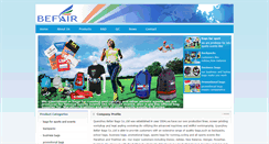 Desktop Screenshot of befairltd.com